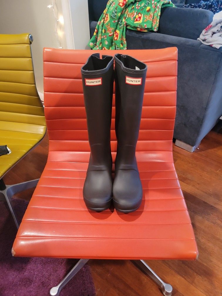 Hunter Wide Calf Rain Boots women's Size 10