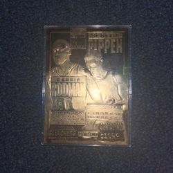 Scottie Pippen, Dennis Rodman 72 win season special card (Plastic encased premium condition)