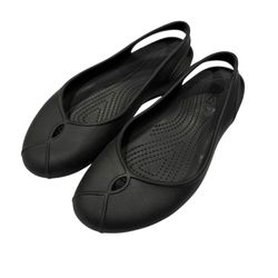 Women Size 7 Crocs Mary Jean Flat Slip On Sandals Iconic Comfort Shoes