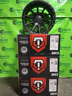 NEW TIS 563B 20x10 Satin Black Wheels | 6x5.5 | Set of 4 🔥