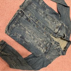 Small Denim Jean Vintage Jacket Coat 