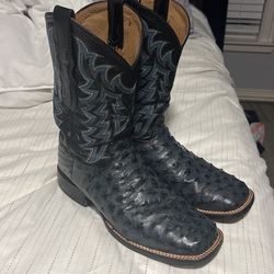 Tony lama ostrich boots size 9