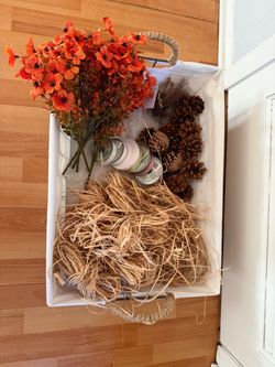 Autumn craft supplies