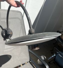 Large Bronze Gooseneck Outdoor Wall Lantern Light Fixture