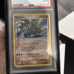 Pokemon EX Delta Species Gold Star #111 Groudon Holo