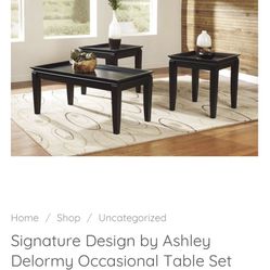 Set Of 3 Beautiful Coffee Table And 2 End Tables 