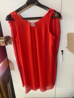 NWT Prelude Red Size 12 Blouse Sleeveless Style 935286