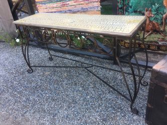 Hand Painted Console/ Sideboard Table