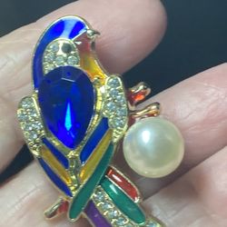 2” Toll Parrot Brooch