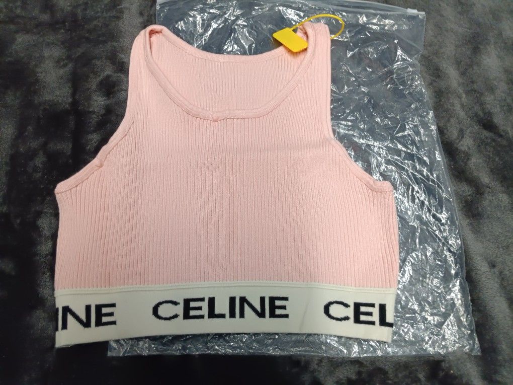 Celine Crop Top Woman's Size LARGE