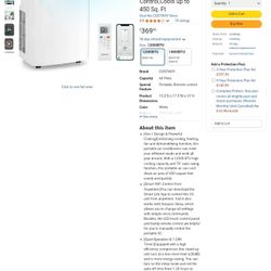 Portable Air Conditioners, 12000 BTU 4 in 1 AC Unit with Cool, Fan, Heat & Dehumidifier, Alexa Voice-Enabled,with WiFi Smart App Control, Cools up to