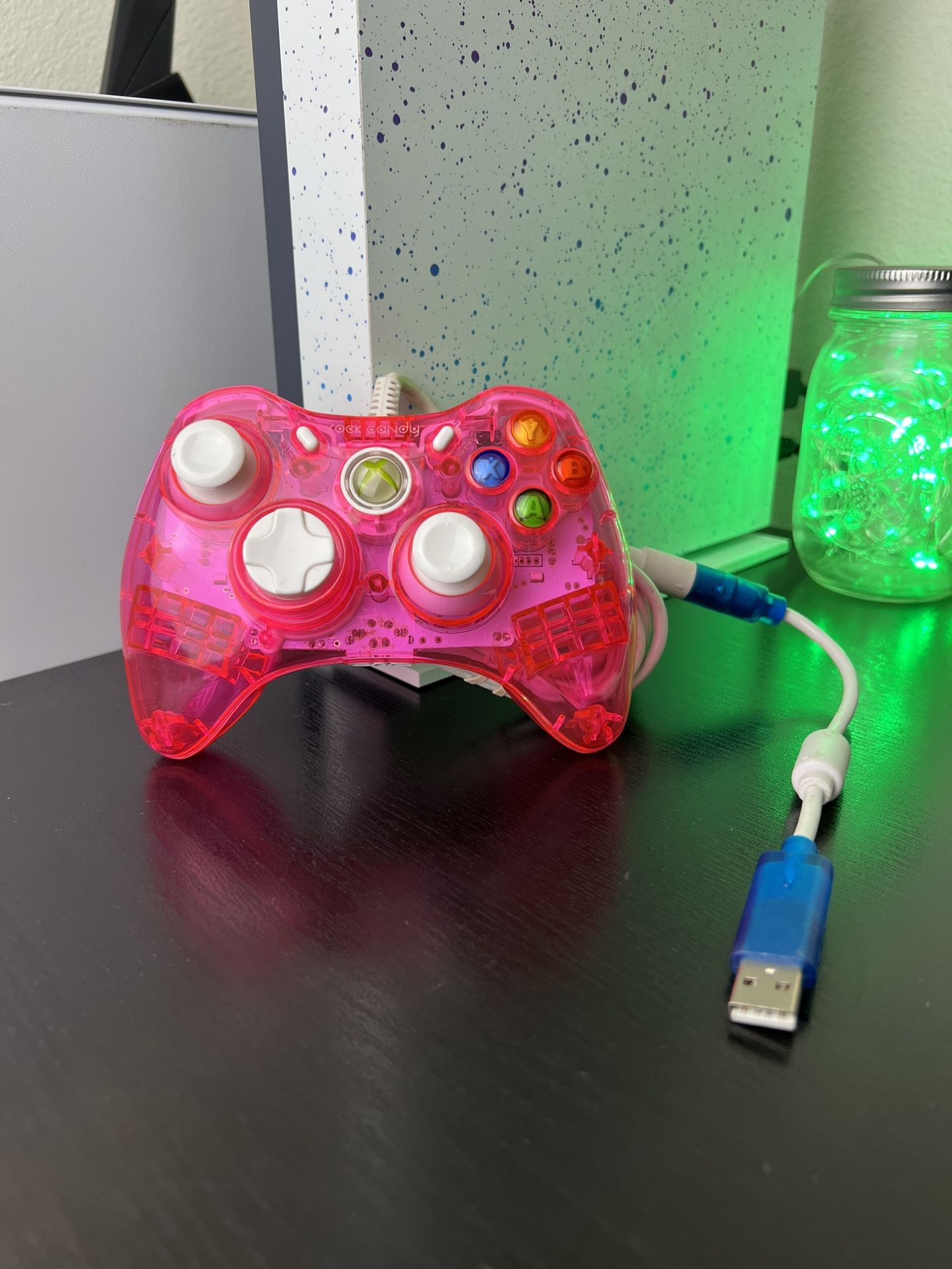 Pink Xbox 360 Wired Controller (Rock Candy)