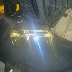 Versace Chirp Chirp 18 Karat Gold-plated Vintage Sunglasses