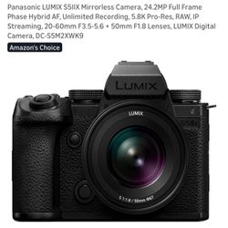 Panasonic LUMIX S5iix & LUMIX S9 - 2  Full Frame Cameras + Lens18-40mm, 20-60mm, 50mm, 85mm, Ext Hard Drive, Strap, Case, smallrig Cage, SmallRig Grip