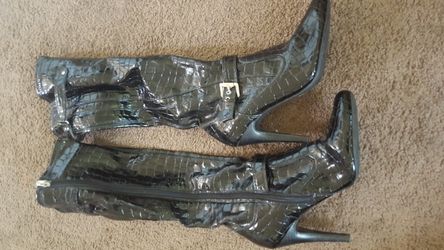 Marc Fisher thigh high leather boots