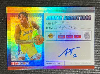 Adou Thiero NBA Hoops Rookie Signatures Auto Card