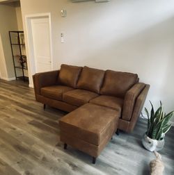 Couch with Ottoman