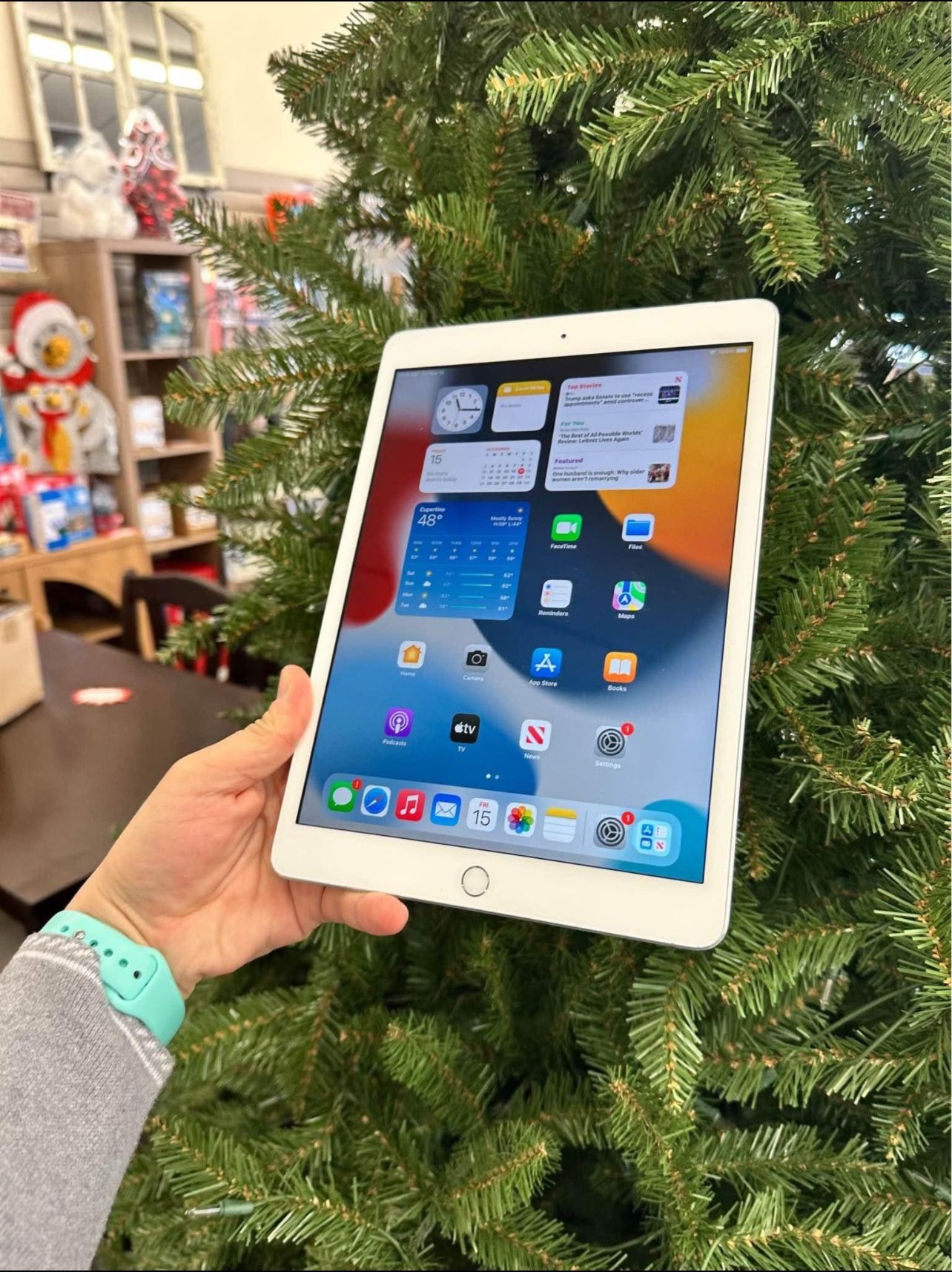 iPad 7th Generation, 32 GB, WiFi And Cellular, Unlocked, Silver