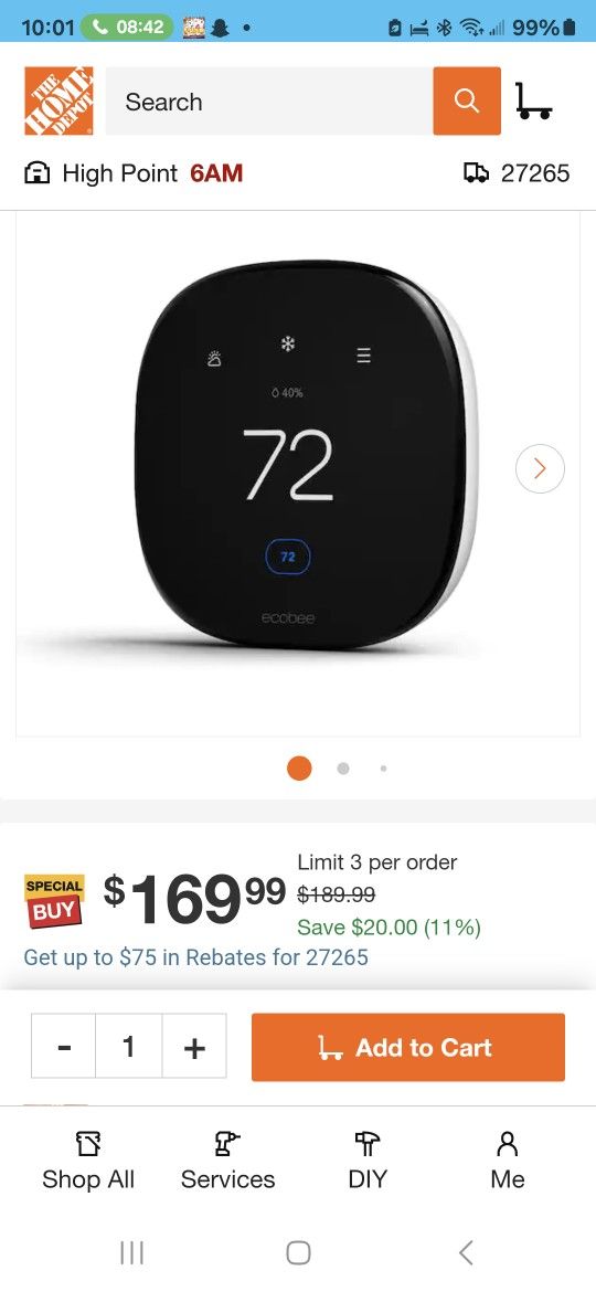 Brand Never Ecobee Thermometer