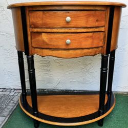 Half-Moon Console Table with Drawers
