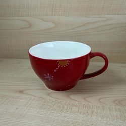 Starbucks Christmas Holiday 2006 Red White Ceramic Christmas Tree Coffee Mug