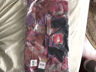 Supreme x tnf multicolor parka jacket