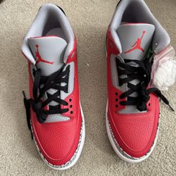 Air Jordan 3 Unite Red Cement Chi Exclusive Size 11.5