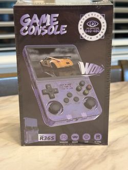 R36S Purple Handheld Game Console TF Card Gamepad 640x480 Video Game Player
