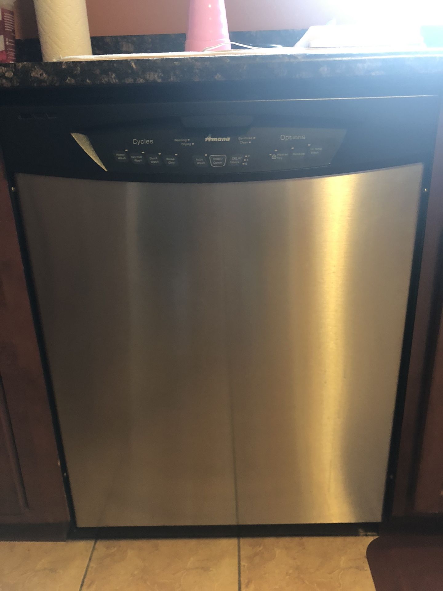 Amana stainless steel dishwasher