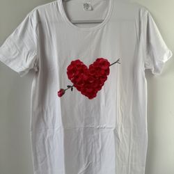 Valentines Heart Shirt, XL