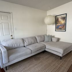 Grey L Shaped Couch
