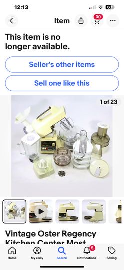 Vintage Oster Kitchen Center Processor Blender Mixer Stand Rare Conplete EUC