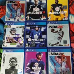 PS4 Sport Games, $5 Each