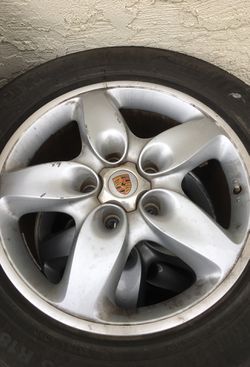 Porsche rims and tires in good condition