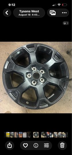 OEM satin black alloy wheel