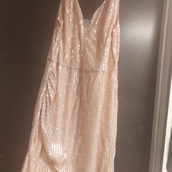 Blush Colored Cocktail Dress, XL