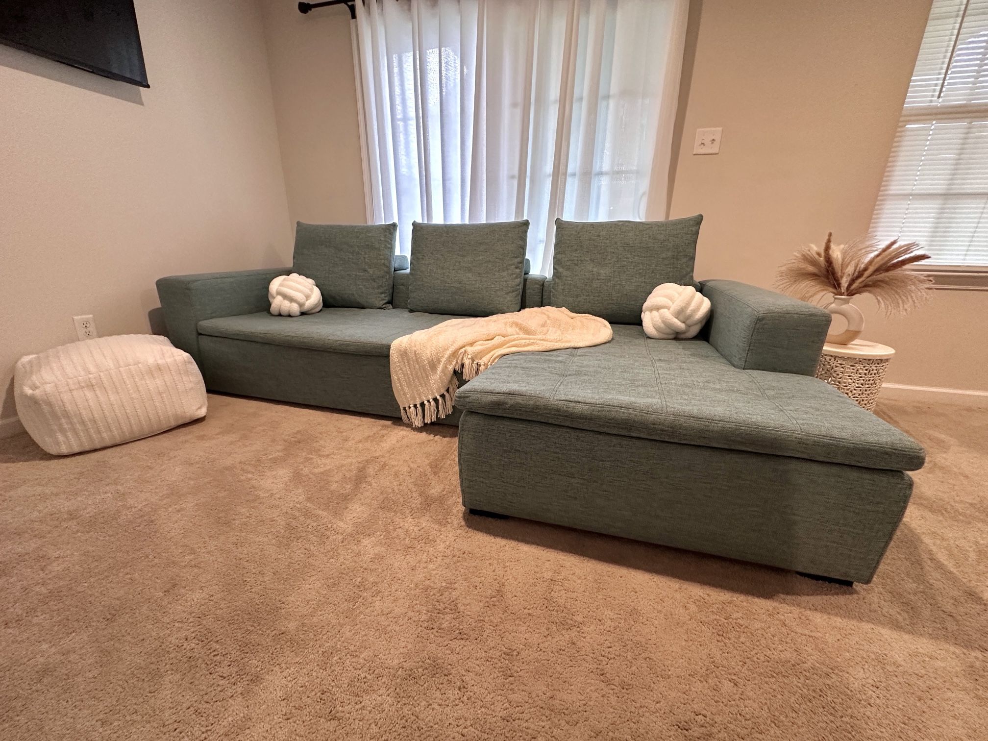 Delivery Included | BoConcept Mezzo Sectional (Teal Color NOT GREY)