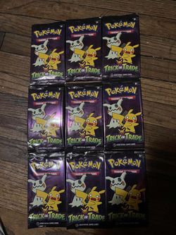 9 packs Pokémon trick or trade