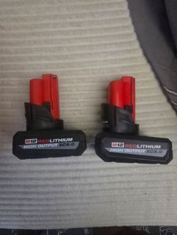 (2) M12 5.0 HO Batteries and Charger