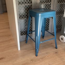 Metal counter bar stools set of 4