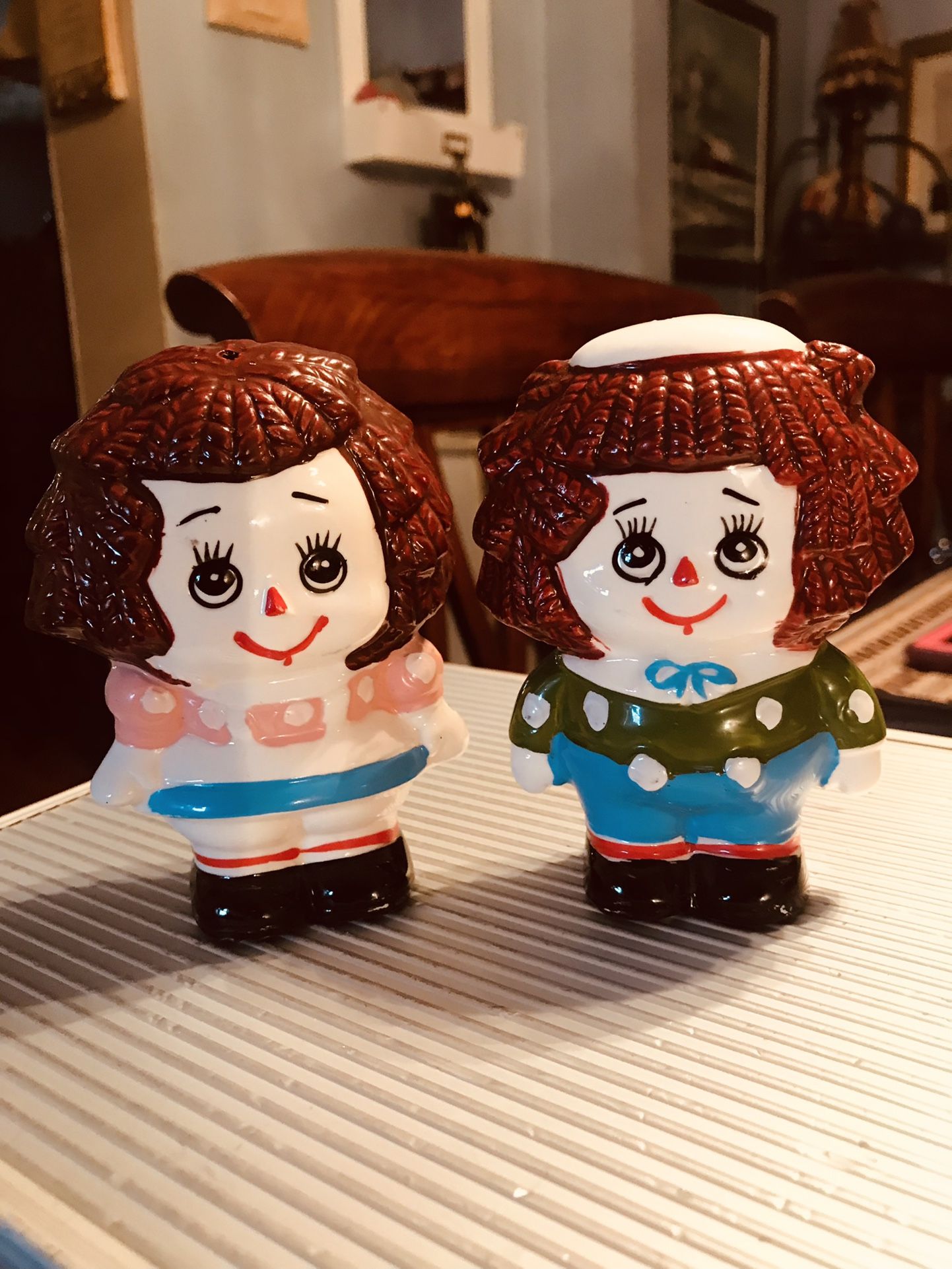 Vintage Raggedy Ann And Andy Salt And Pepper Shaker Japan