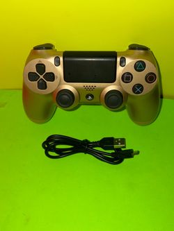 PS4 Controller Sony DualShock 4 Wireless OEM Original PlayStation 4 Bluetooth Gamepad Gold Genuine micro USB cable controller charger