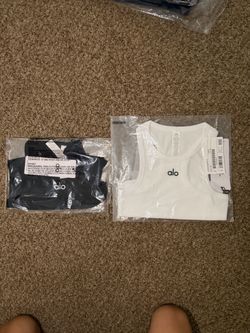 Alo Yoga Tank Tops – White and Black