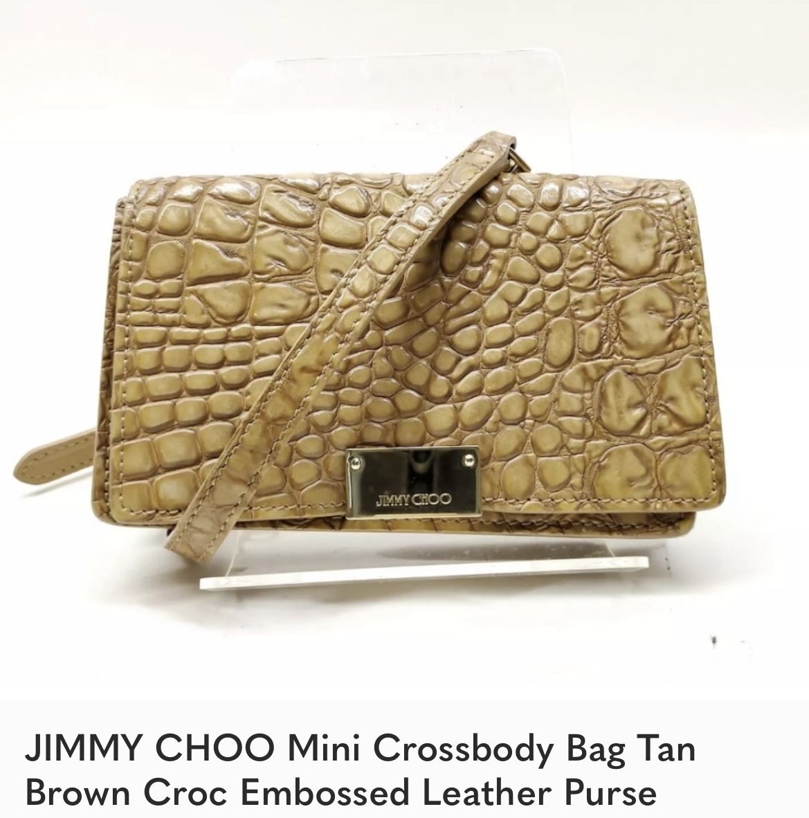 Authentic Crocodile leather Jimmy Choo little purse