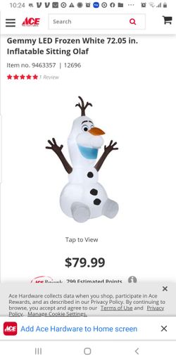 Olaf Inflatable Frozen Christmas 6ft