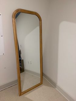 Full Length Floor Mirror Wood Frame