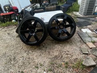 26” Custom Concave Rims w/ Tires ( Set of 4 )