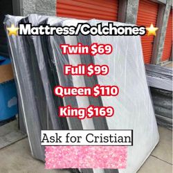 New Mattresses  Twin mattress Full mattress Queen mattress  King mattress  Colchones nuevos  Beds 