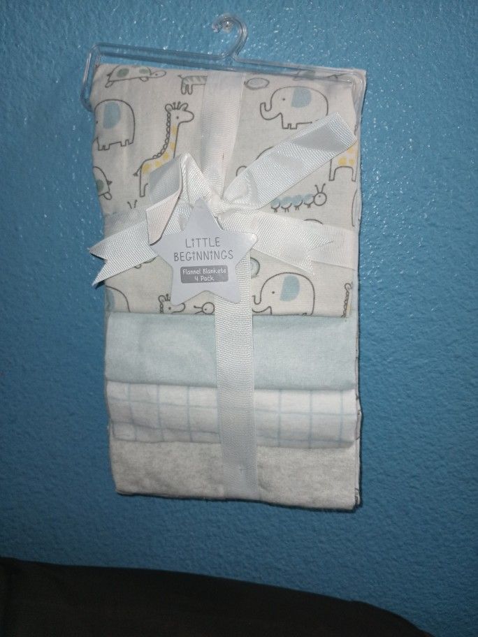 4 Pack Of Flannel Blankets
