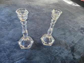 Crystal Candlestick Holders